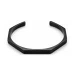 دستبند مردانه کاف مشکی هندسی Geometric Black