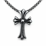گردنبند کروم هارتس Chrome Hearts CH Cross Pendant Small نقره‌ای مستر کوالیتی