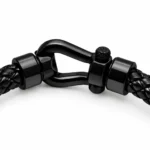 دستبند مردانه الگاتو Elegatto Helix All Black چرم بافت مشکی - تصویر 3